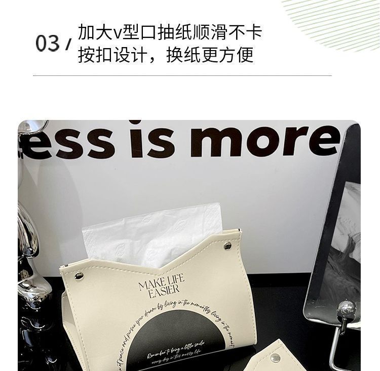 2025 New Accessible Luxury American Pastoral Style Tissue Box Home Desktop Storage Artifact Guest Dining Hotel Bedroom Coffee Table