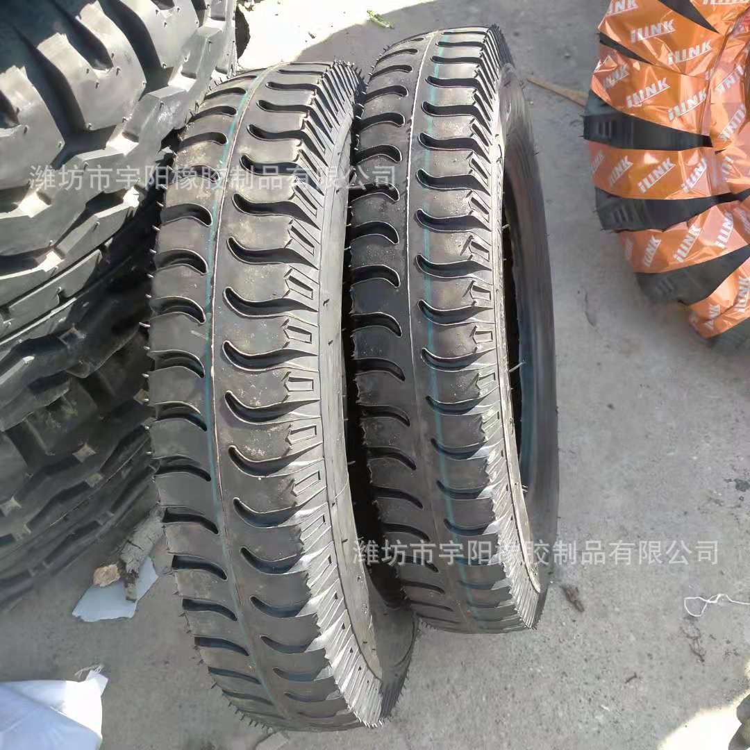 6.00-14 导向轮轮胎 羊角花纹 农用三轮四轮车轮胎 600-14加厚