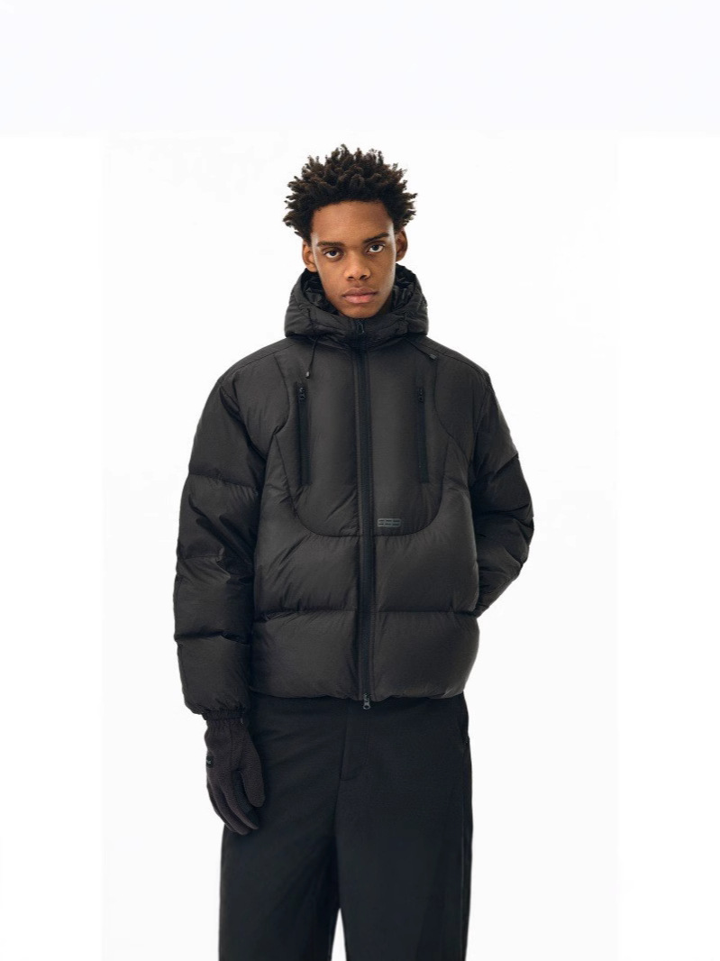 Nuevas tendencias de moda de ropa de algodón con capucha corta en el invierno de 2026 ropa de pareja con diseño relajado y abrigo cálido