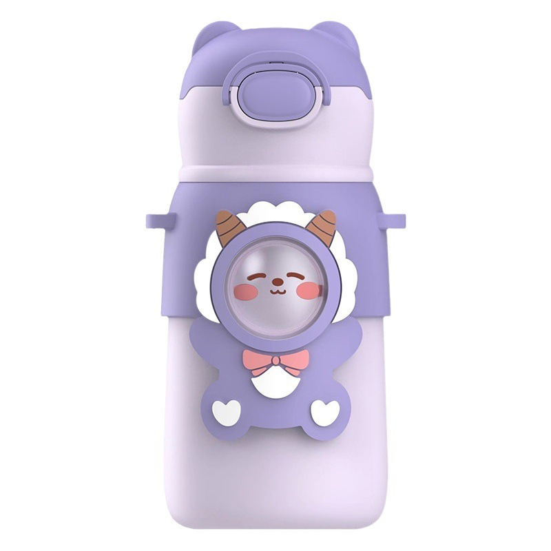 Taza del vacío de los niños 316 Acero inoxidable taza paja estudiante vientre grande agua kindergarten hervidor regalo al aire libre por mayor