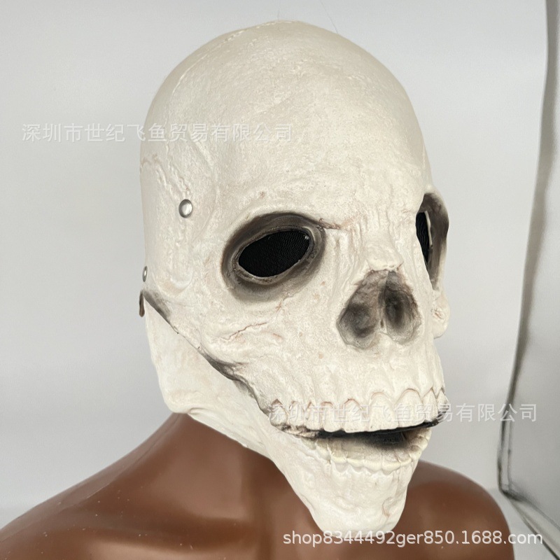 2021 transfronterizo nueva boca móvil cráneo máscara de cráneo cubierta de la cabeza Halloween horror máscara de cráneo