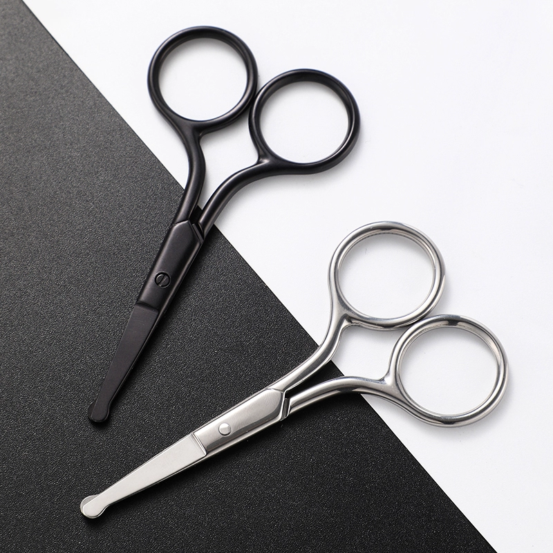 Специальные Ножницы Для Носа Ножницы для волос мужские маленькие ножницы носовое отверстие ножницы с круглой головкой борода артефакт нижний нос частный