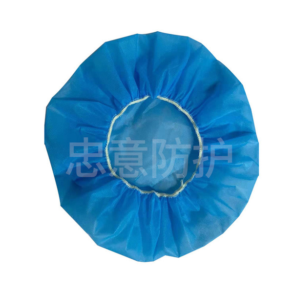 Spot disposable 25g blue non-woven round hat