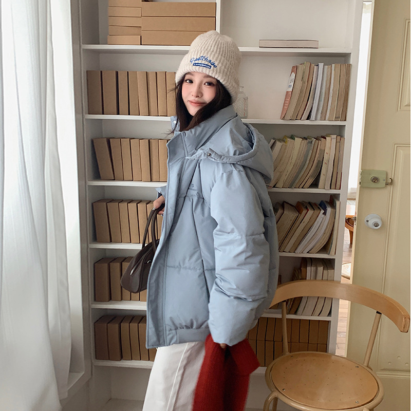 Corea del Sur gruesa ropa de algodón de pluma de invierno 2025 nuevo tipo de ropa de pan estudiantes abrigo de algodón suelto chaqueta de algodón cálido abrigo de moda image 3