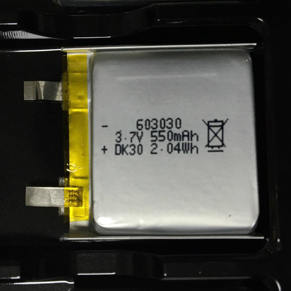 聚合物电池  603030容量550毫安， 认证PSE,UN38.3 MSDS IEC62133