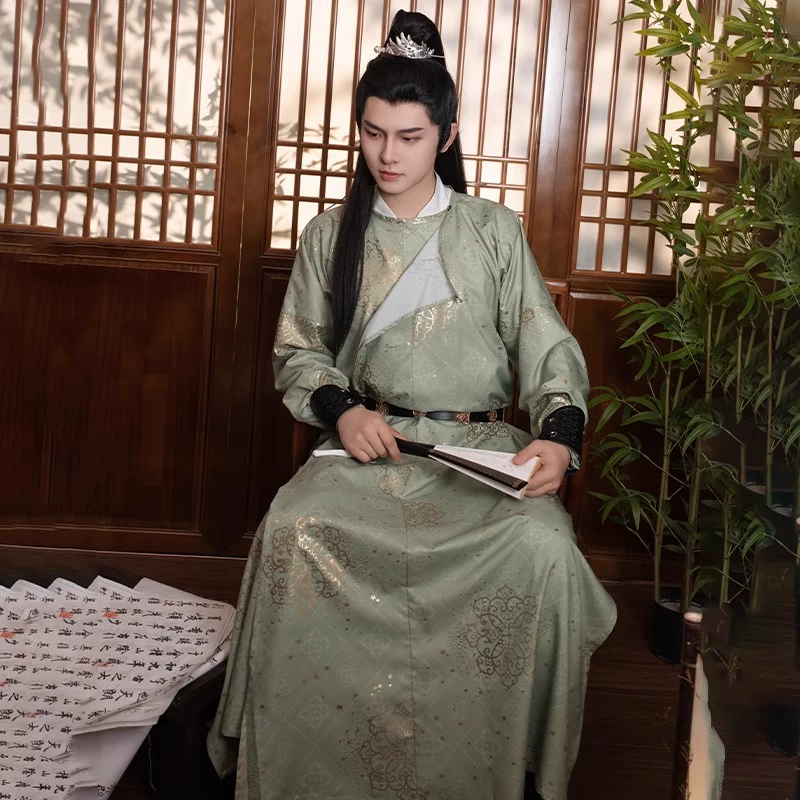 Оригинальный халат Hanfu 2024 New Tang с круглым вырезом на каждый день Весна и лето Hanfu для мужчин и женщин в китайском стиле рыцарский красивый древний костюм