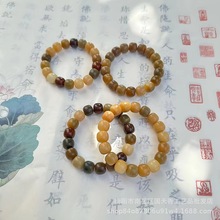 国天香原创奶咖冰红茶老料多宝菩提根桶珠手串 学生版文玩厂家
