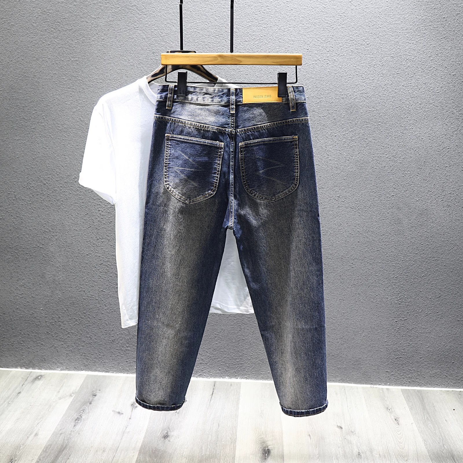 Autumn retro classic quality jeans