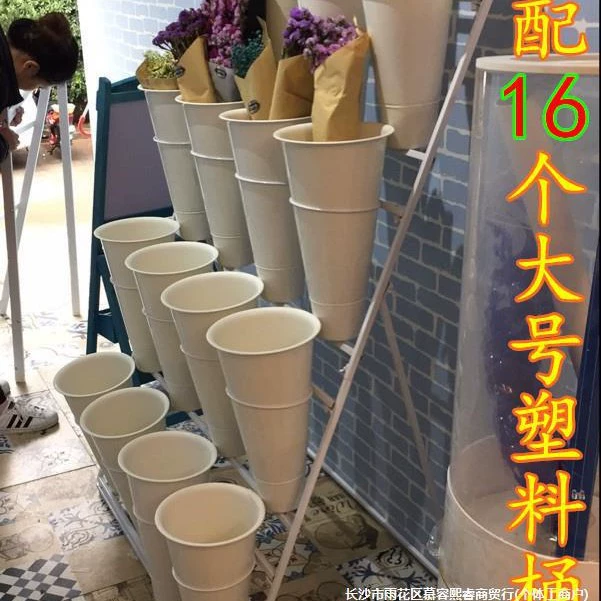 Большой цветочный магазин, многослойная подвижная подставка для цветов, полка для цветочного магазина, железная подставка для цветов, цветочная полка, цветочный магазин, ведро для цветов, выставочная подставка