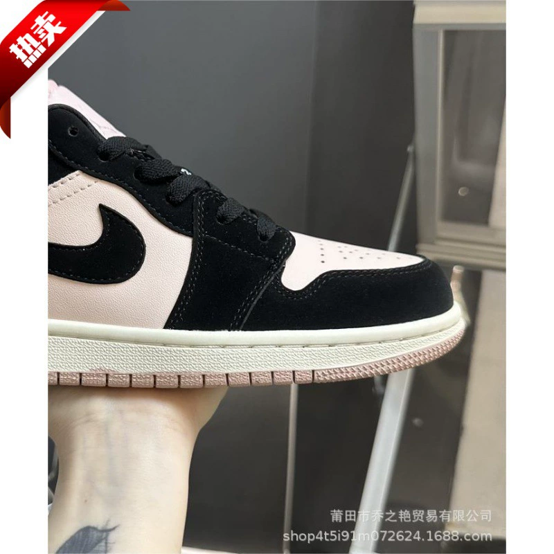 Обувь Putian, высокая версия, мужская обувь Jordan AJ1 с низким берцем, женская обувь, спортивная обувь, пара кроссовок с порошком чая с молоком, крутой серый цвет