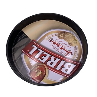 Factory Direct Sales Round Tray Tinplate Tray Non-slip Metal Tray Barbecue Tray