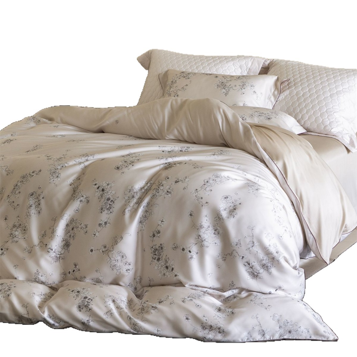 Sommar påslakanset i issilke tencel 4-delar_voghion.com