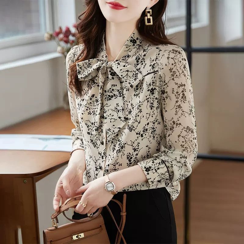 碎花衬衫女小个子2025秋季新款女装法式别致漂亮小衫洋气减龄上衣|undefined