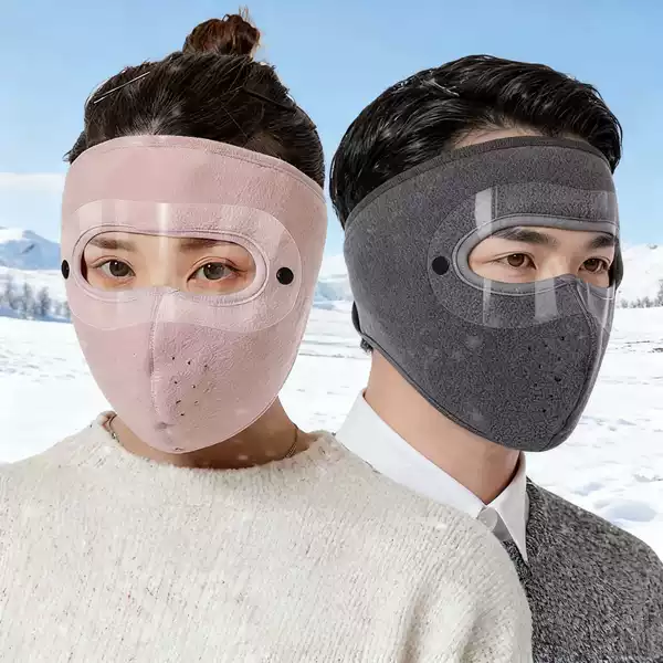 Windproof Mask, Autumn and Winter Mask, Warm and Anti-Freeze, Thickened Mask for Men and Women, Cold-Proof Outdoor Electric Vehicle Riding Mask