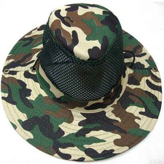 2023 Summer Camouflage Hat Outdoor Sunshade Fishing Hat Net Hat Men's Bell Shape Fishing Hat