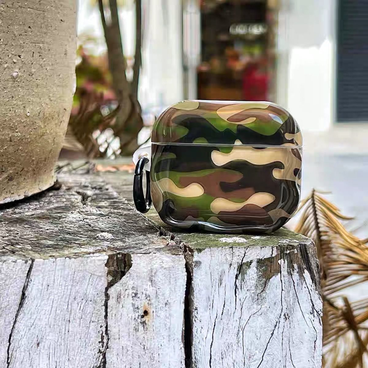 Camuflado verde militar para AirPodspro2 Apple Bluetooth cubierta nueva AirPods 4 generación de auriculares cubierta 5