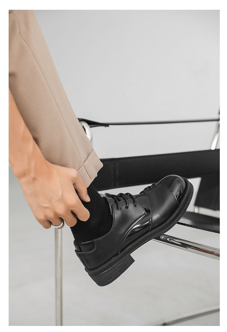 ShoeVault Herren Leder 2025 Neue Casual Herbst Britische Business Formale Hochzeit Square Toe Derby Schuhe_voghion.com