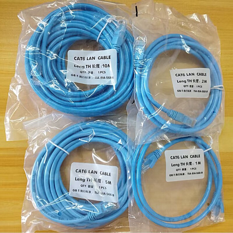 Category 6 Gigabit Drop-Shipping Finished Product Network Cable Category 1m Network Cable Computer Patch Cord Routing Connection Cable
