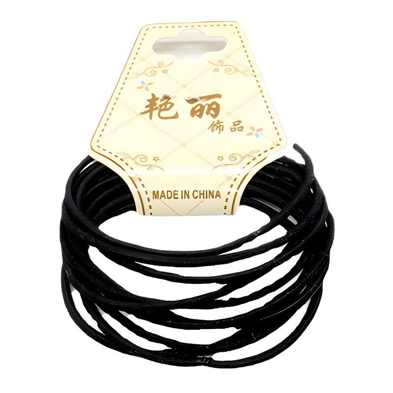 10 adult high elastic very thin hair rope hair ring wholesale does not hurt the hair high color value slim black rubber band hair rope women
