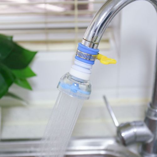 Kitchen household faucet filter medical stone anti-splash shower basin water purifier rotatable telescopic extension