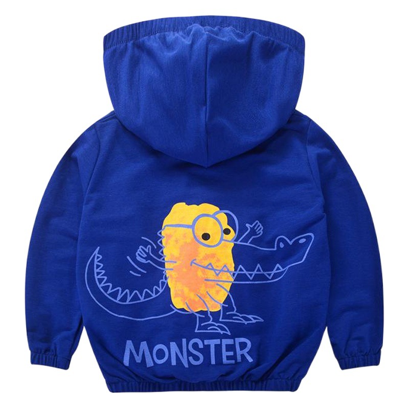 Betop ropa para niños nueva chaqueta coreana ropa de protección solar para niños sección delgada chaqueta de dibujos animados coreanos para niños cabello con capucha