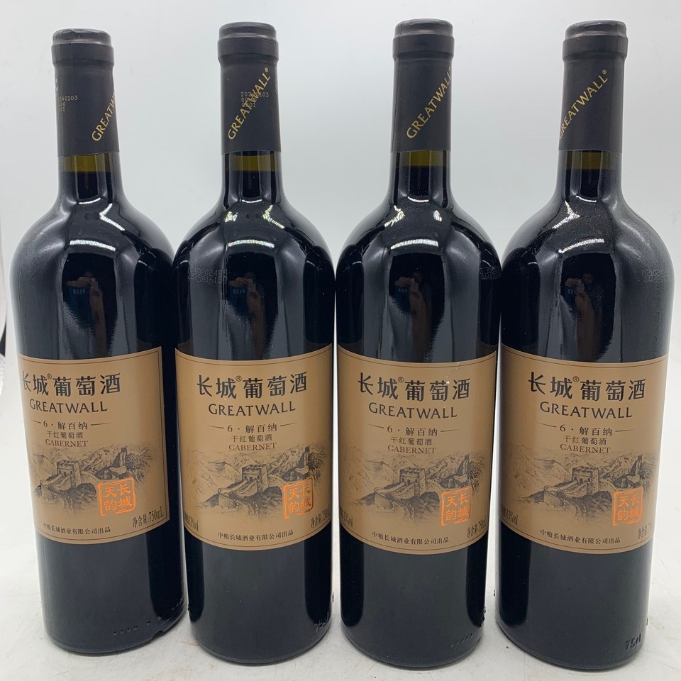 国产红酒长城天韵6解百纳干红葡萄酒长城解百纳干红葡萄酒整箱