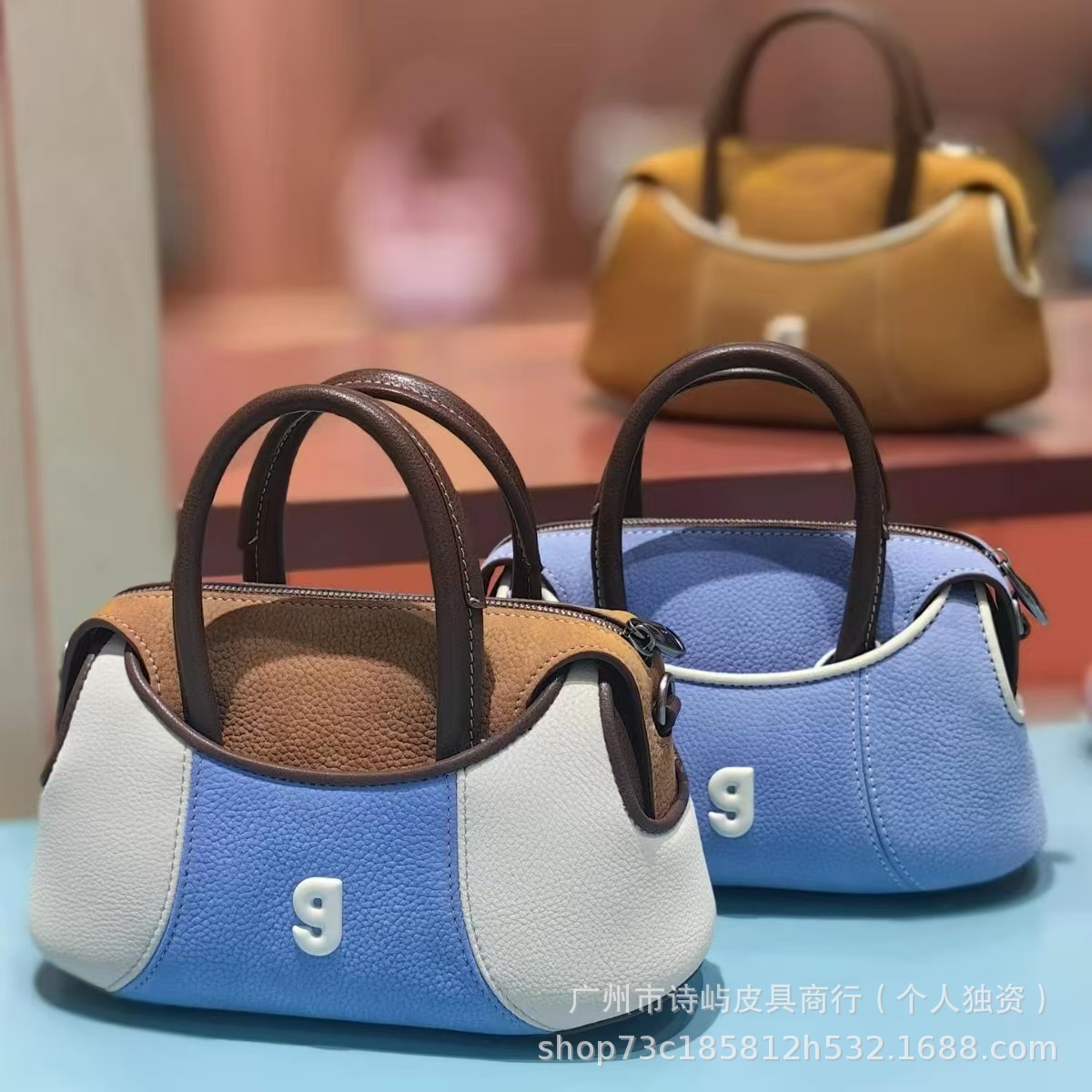 KUNOGIGI New Baseball Boston Bag Mini Original Design Women's Handbag Crossbody Bag - Thumbnail 7