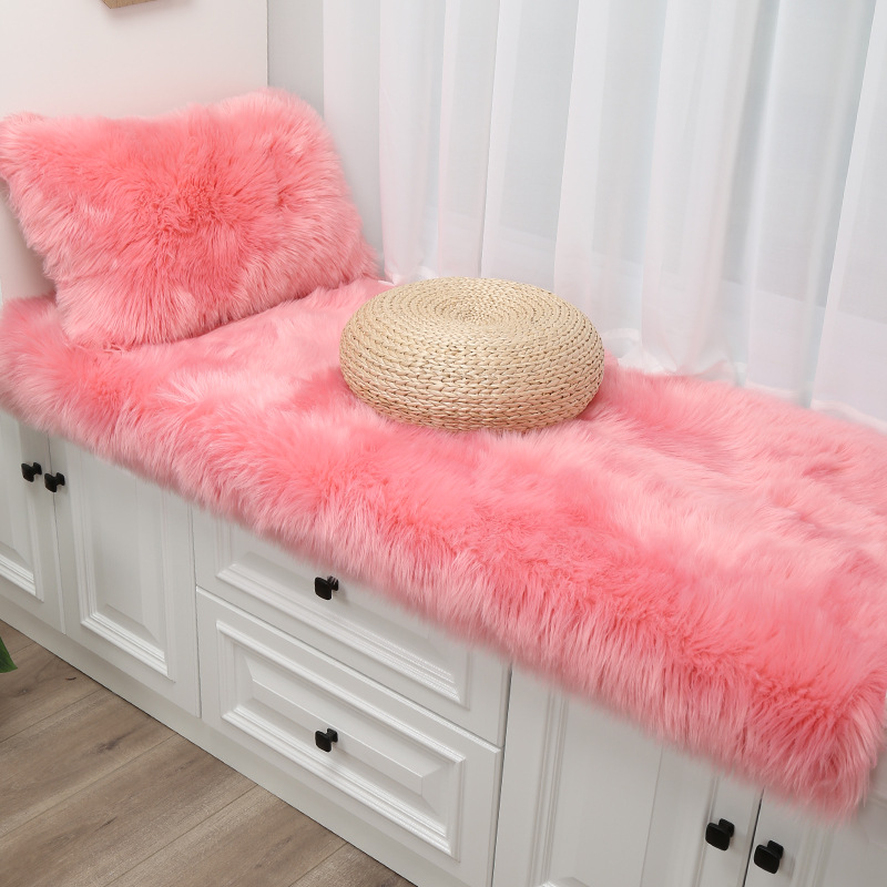 Other – Car Carpet Cushion, Lamb Wool - pink-long-hair-60120cm