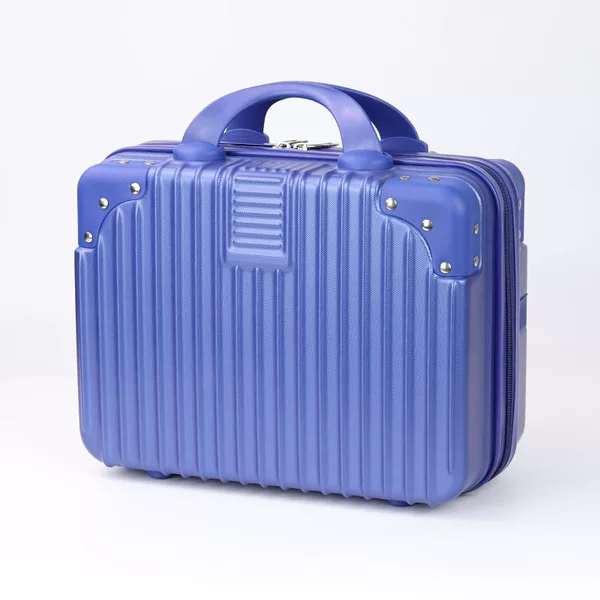 New Dopamine Makeup Bag with Combination Lock, Small Cosmetic Case with Large Capacity, 14inch Small Suitcase Storage Bag for Carry-On