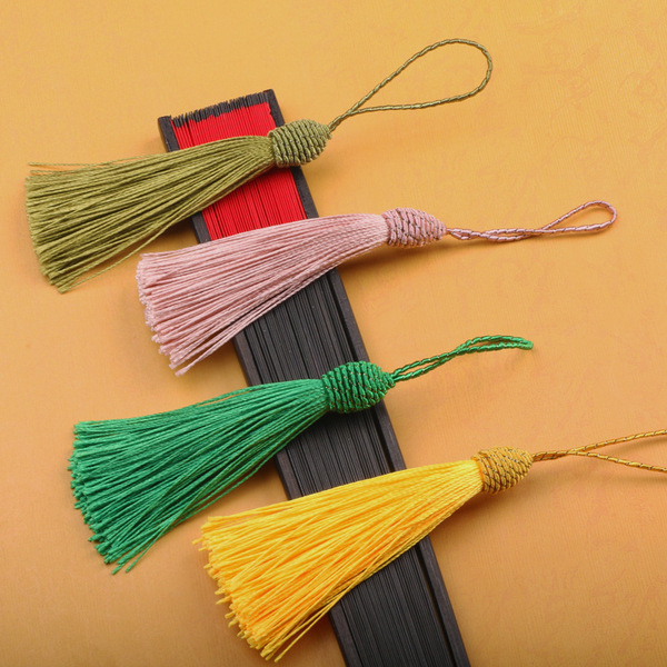 8cm threaded cap tassel bookmark jewelry antique costume Hanfu…