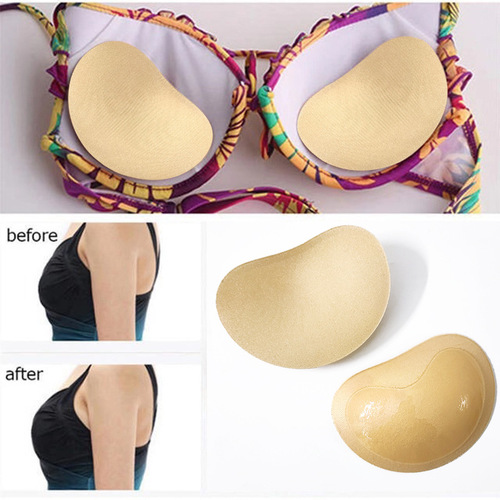 Manufacturer supplies self-adhesive invisible bra underwear bio-adhesive silicone breast pads thickened underwear sponge pads