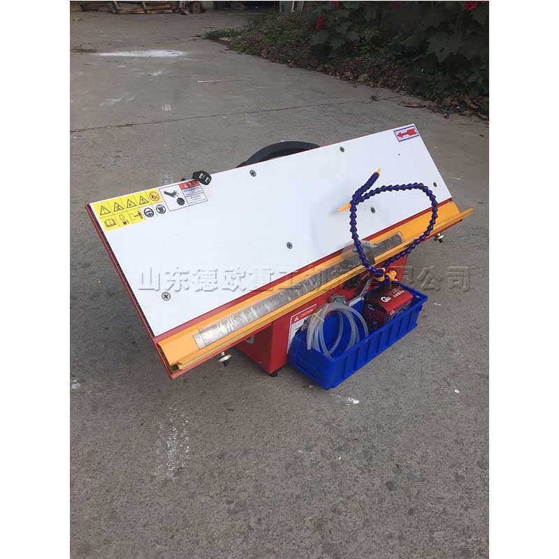 瓷砖倒角切割机 台式小型石材锯 45度石材锯切机带水泵厂家供应