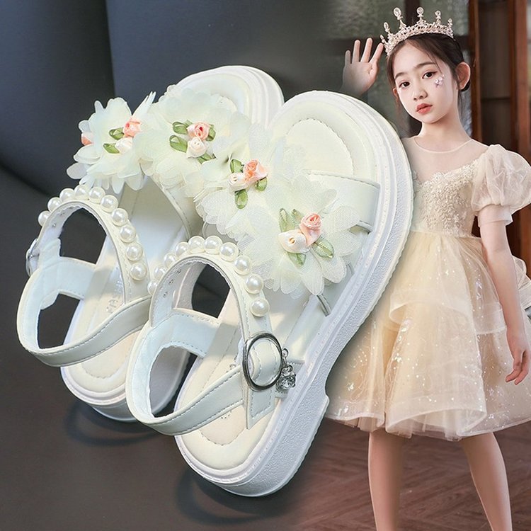 Prinzessinnen-Sandalen für Mädchen, weiche Sohle, mittlere und große Größen, modische Kinderschuhe, Sommer-Neuheit_voghion.com