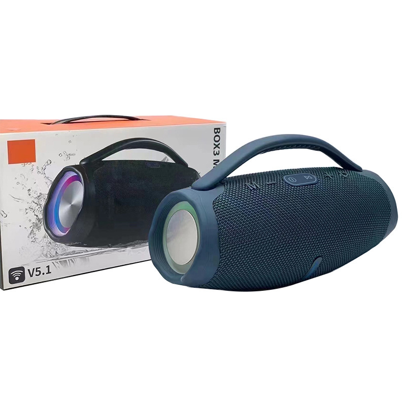 Ventas transfronterizas calientes mini dios de guerra tres generaciones altavoces Bluetooth inalámbricos portátiles al aire libre sonido LED boombox3 regalos