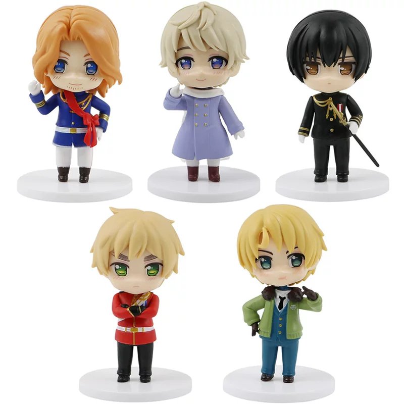 Набор фигурок Hetalia Feliciano Vargas, ПВХ 8 см, набор из 5 штук