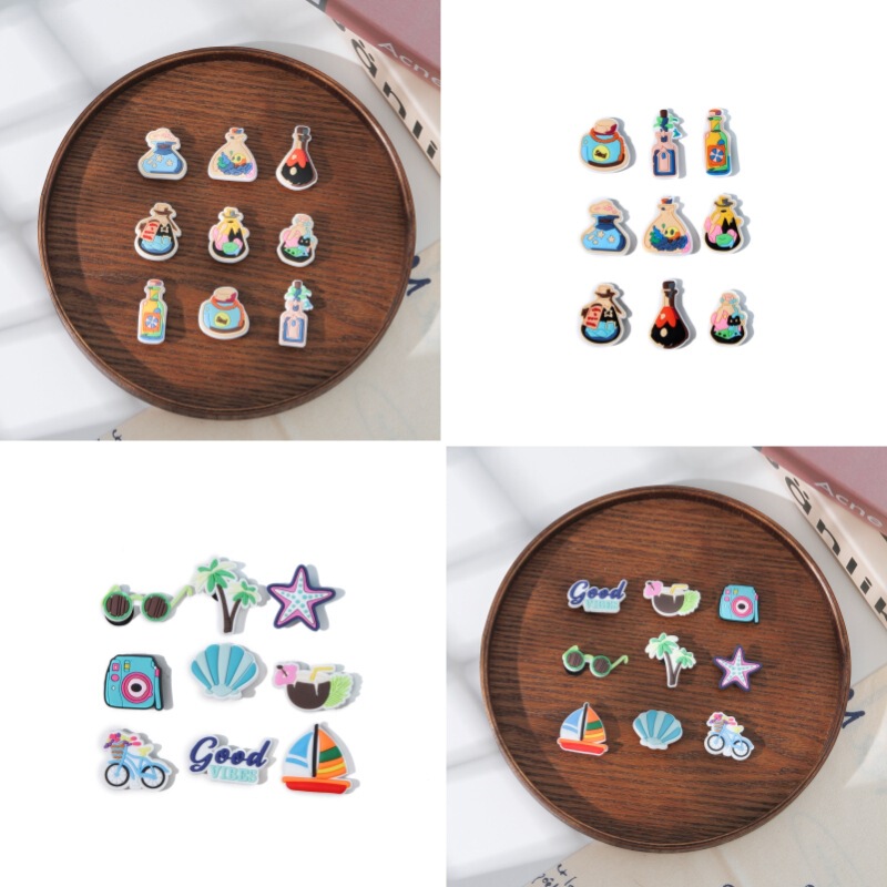 Fun soft rubber shoe flower jewelry removable spring hot trend 2025 shoe buckle wholesale hole shoes women's decoration