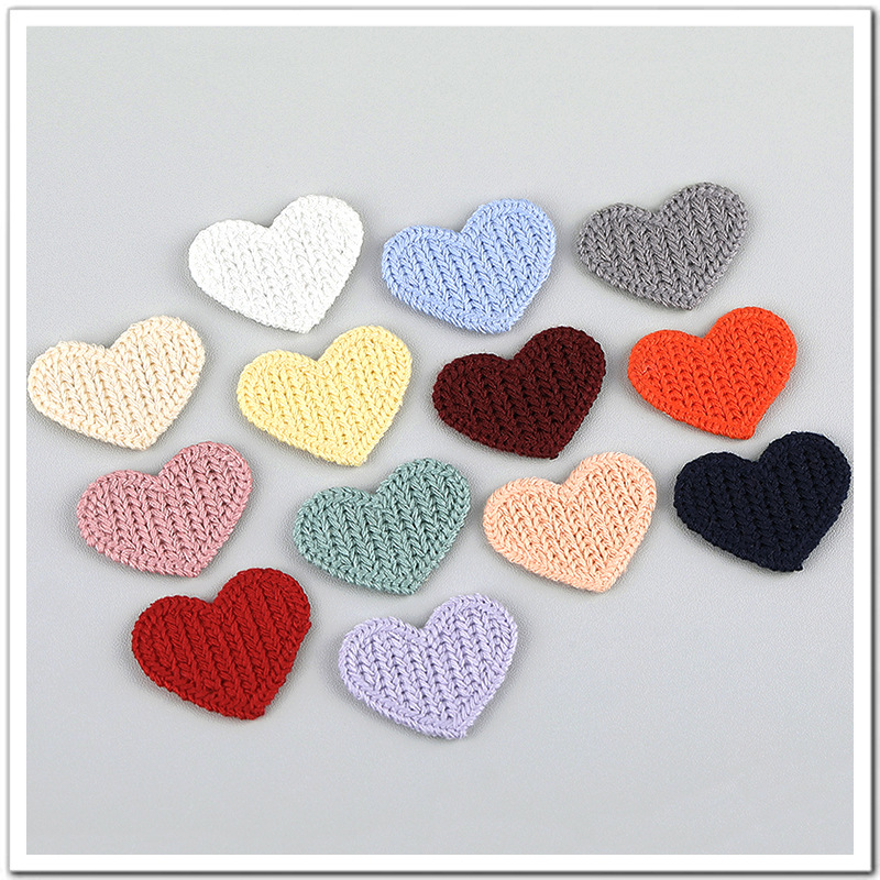 爱心刺绣布贴时尚图案布丁贴电脑绣花章破洞头饰鞋花帽花服饰辅料