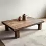 客厅实木设计师复古茶几