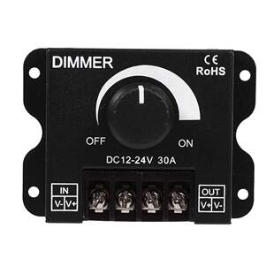 LED light strip lampbucting the brightness regulator DIMMER knob switch 12V/24V30A/non -frequent flash