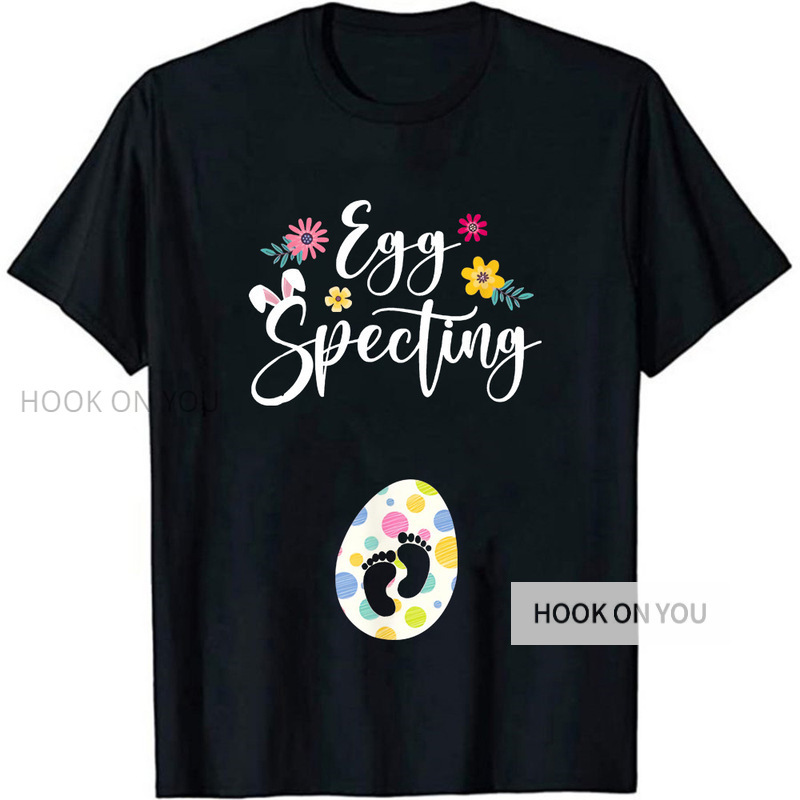 2022 Easter basic printed letters simple bottoming women's loose holiday short sleeve t-shirt 2022 Easter basic printed letters simple bottoming women's loose holiday short sleeve t-shirt