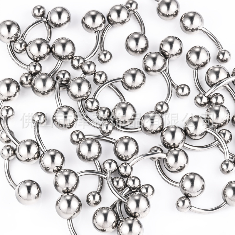 Labret piercing jewelry detail image