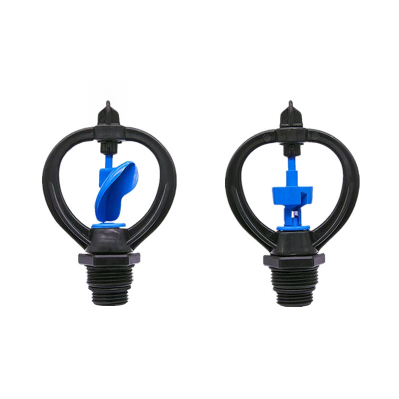 Venta al por mayor 4 puntos 4/6 puntos boquilla de lluvia boquilla de disco de plástico roscada universal boquilla de riego verde de jardín