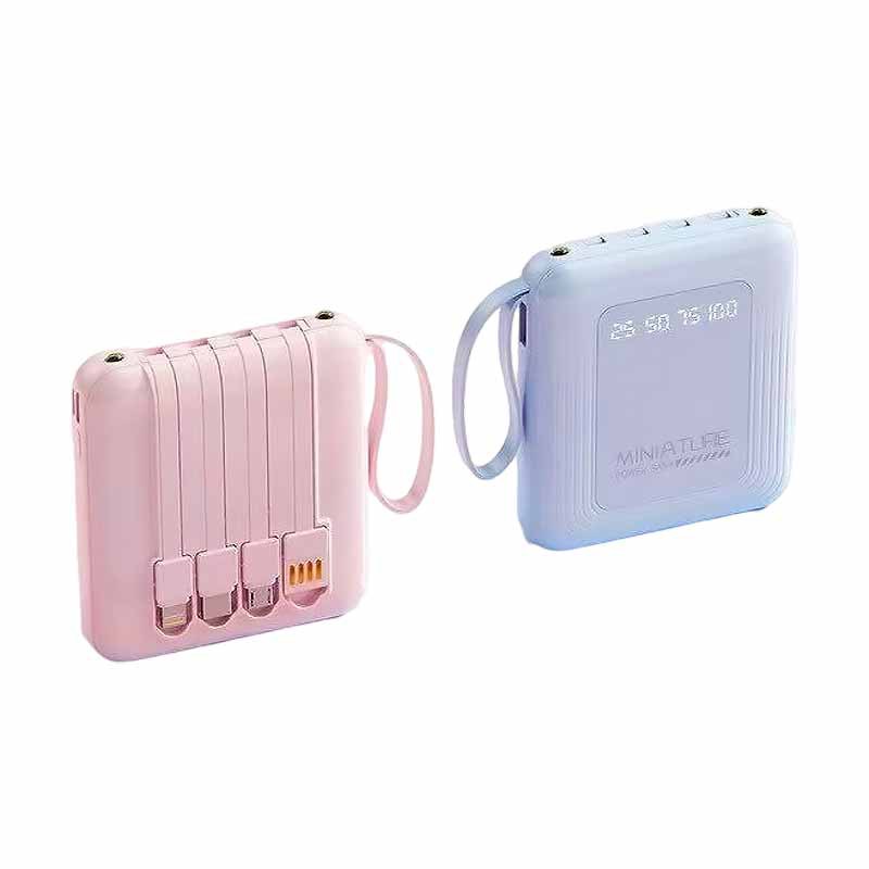 Fuente de fábrica nuevo banco de energía portátil con cable propio banco de energía de gran capacidad banco de energía móvil compacto