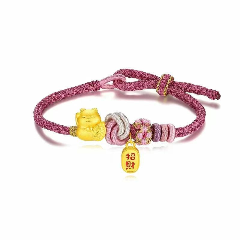 행운의 고양이 + 행운의 고양이 + 팔찌 + 인증서 + 카운터 고급 포장