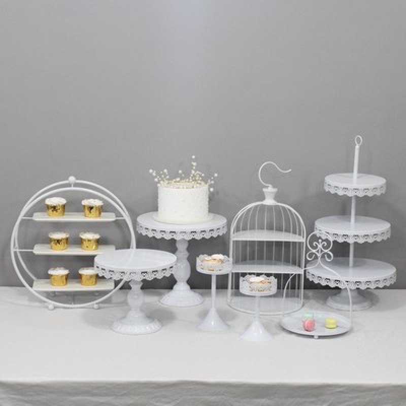 Tabla de postres europea decoración estante de exhibición platos de postres comida fría mesa de té estante de pastel rack de té de la tarde image 14