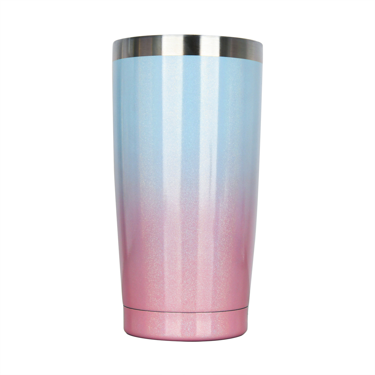 10oz/20oz/30oz taza de coche con aislamiento de acero inoxidable de gran capacidad Arco Iris pintura de plástico en aerosol taza de helado se puede personalizar logotipo