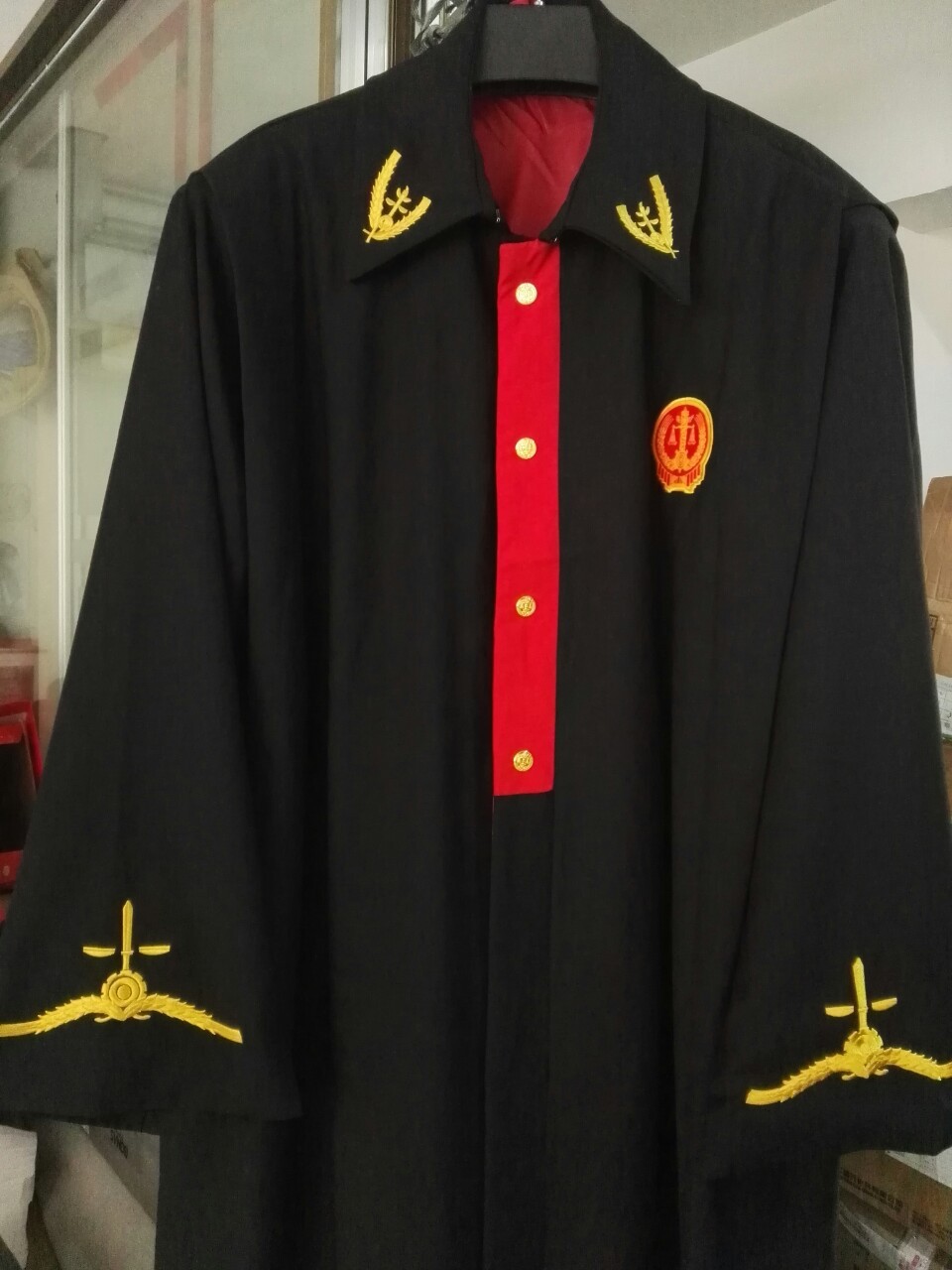 新款法官袍法袍律師袍法官制服模擬庭全套服裝