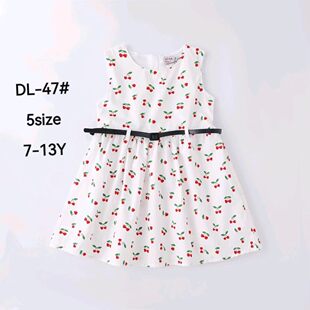 �B��ȹ��ͯ���Q�¿��ļ�7Y-13YŮͯ��ȹ�������黨�Mӡ������L16