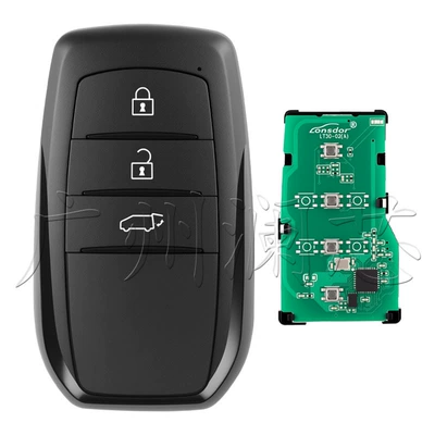 Foreign Trade Lonsdor Lt30-02 Suitable for Toyota Camry, Sienna, Rav4, Corolla 4A Smart Card Key (Car Keys) - lt30-02-key-3-key-mpv