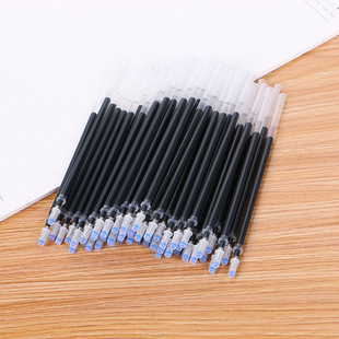 Gel pen refill full needle tube bullet 0.5mm black red blue student exam carbon refill